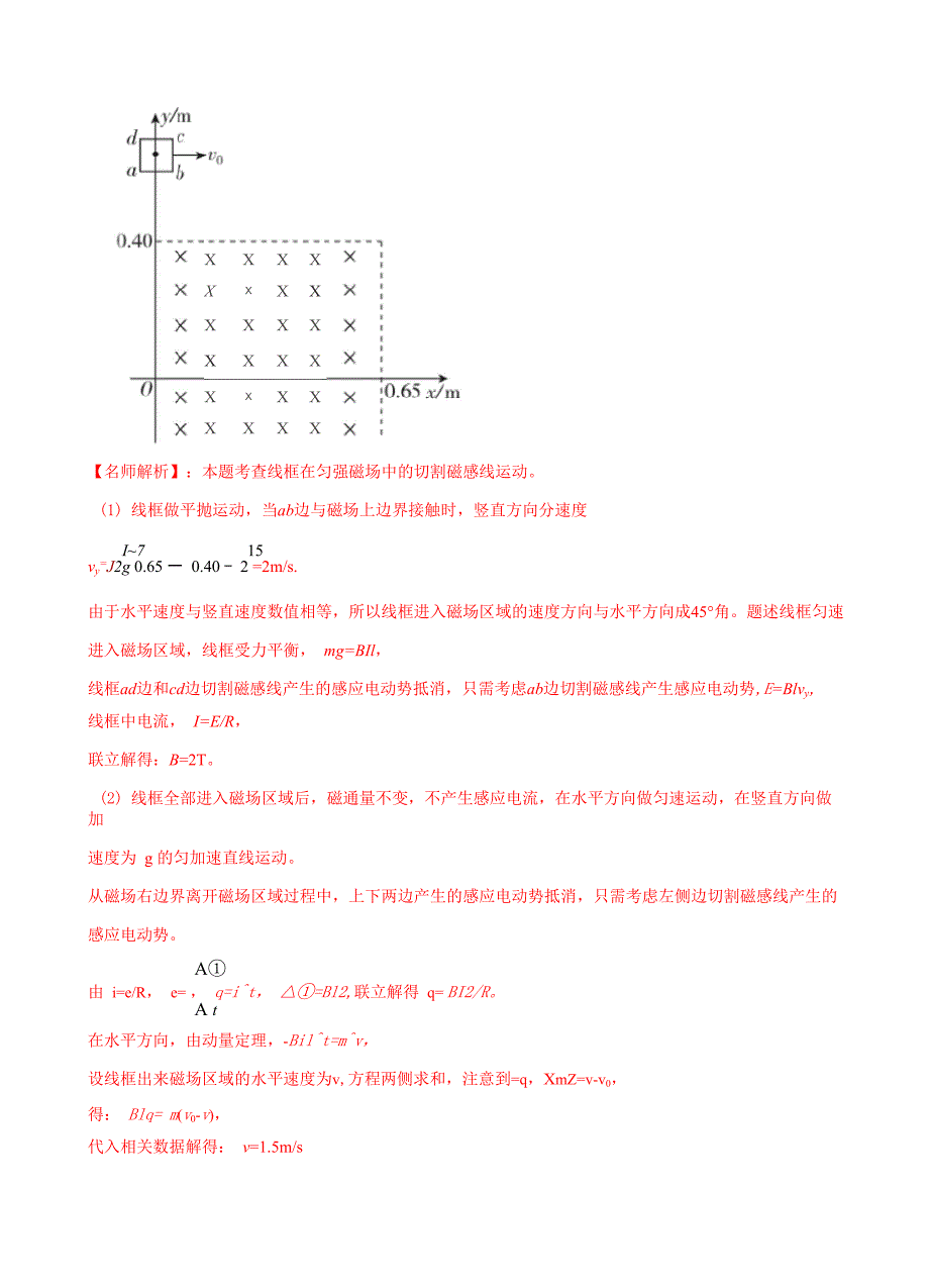 热点28 电磁感应与动量结合问题_第4页