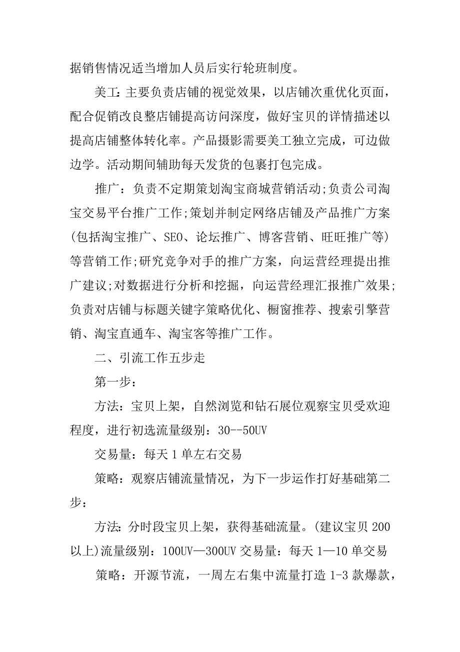 电商运营工作计划3篇电商运营工作计划怎么写_第2页