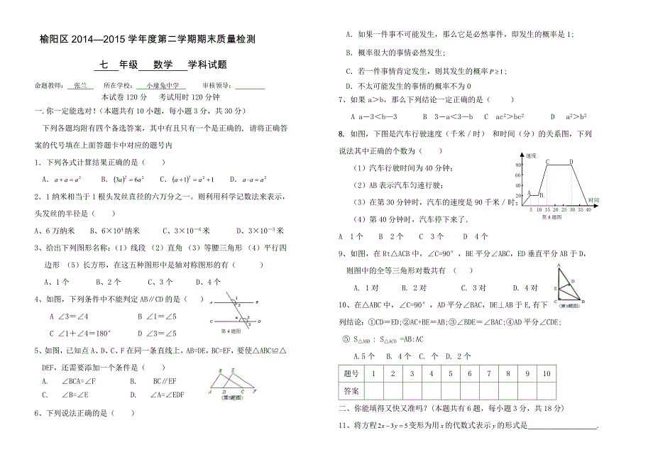 七年级下册数学期末试卷及答案.doc_第1页