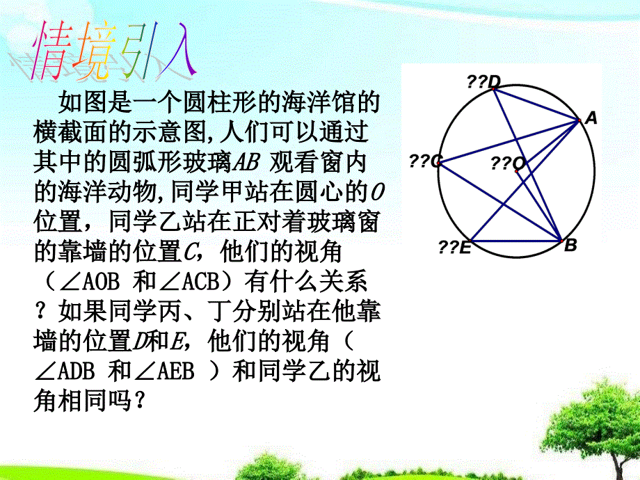 初中最新沪科版数学九年级下册243《圆周角》ppt课件_第4页