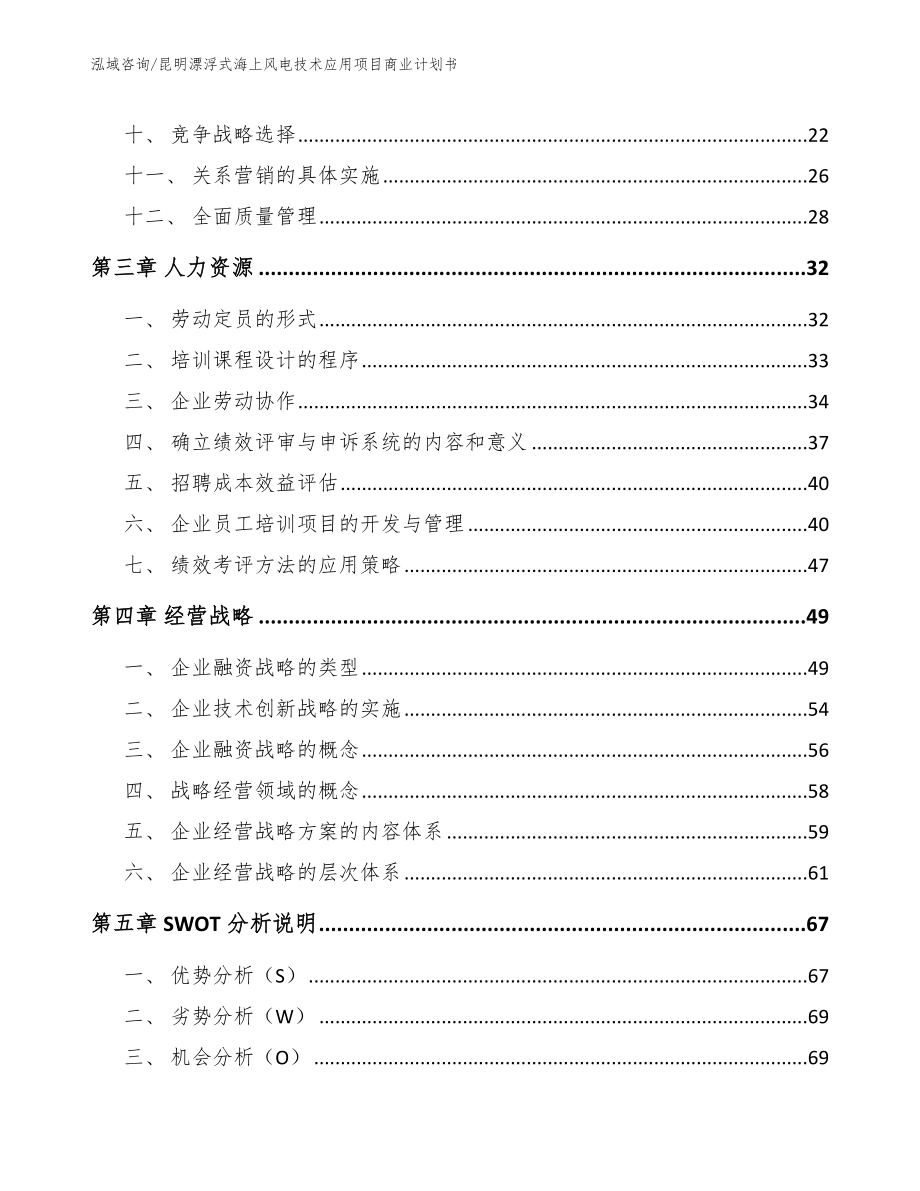 昆明漂浮式海上风电技术应用项目商业计划书_第2页