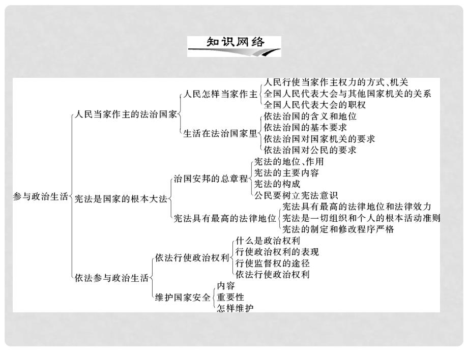 九年级政治 第三单元 第六课 第1课时《人民当家作主的法治国家》课件 人教新课标版_第2页