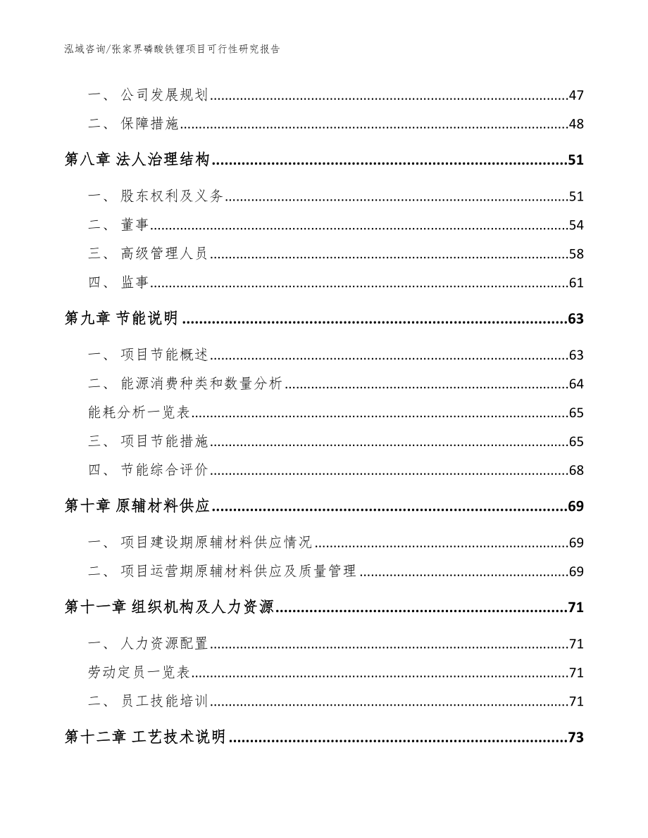 张家界磷酸铁锂项目可行性研究报告_第3页