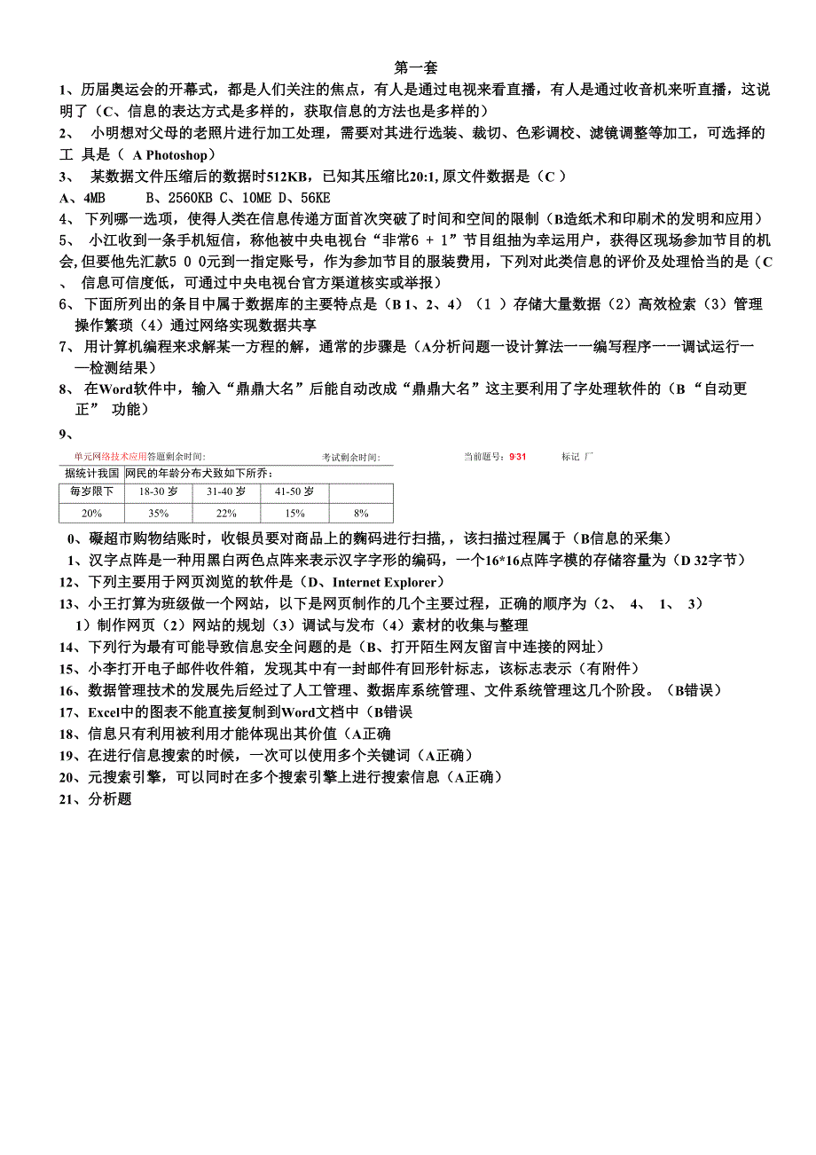 2016信息技术试题_第1页