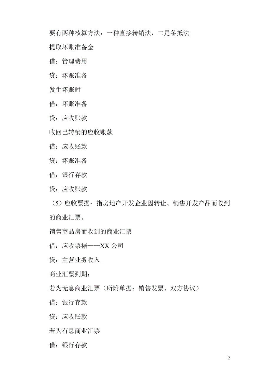 房地产开发企业会计实务分录大全.doc_第2页