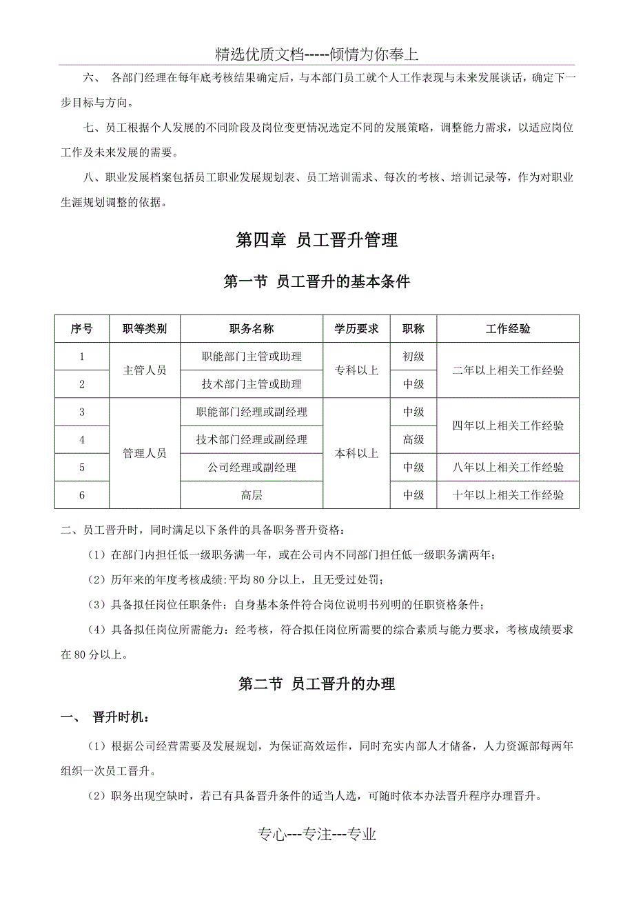 公司员工晋升管理制度试行版共16页_第3页