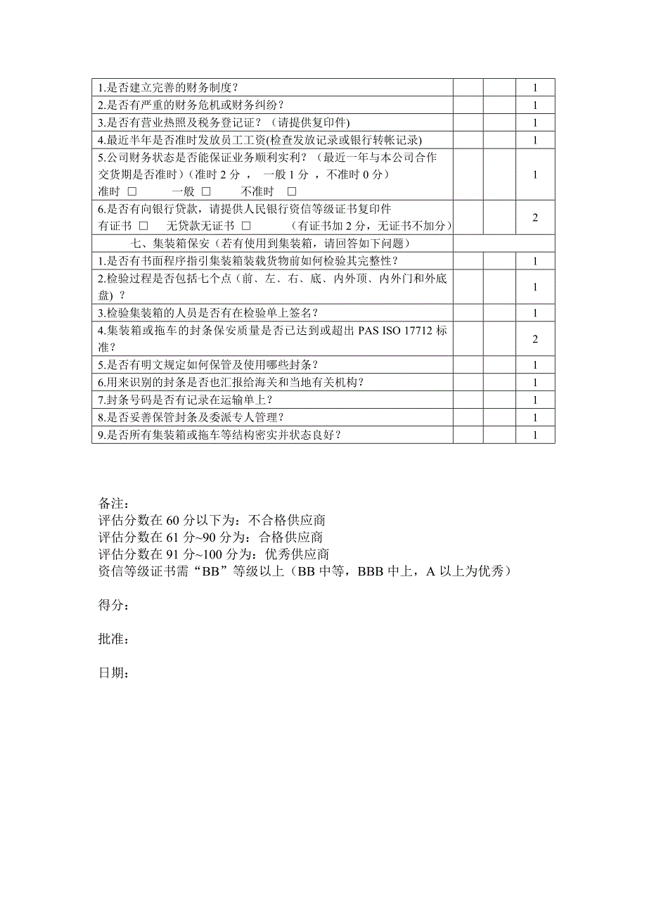 供应商反恐评估表_第4页