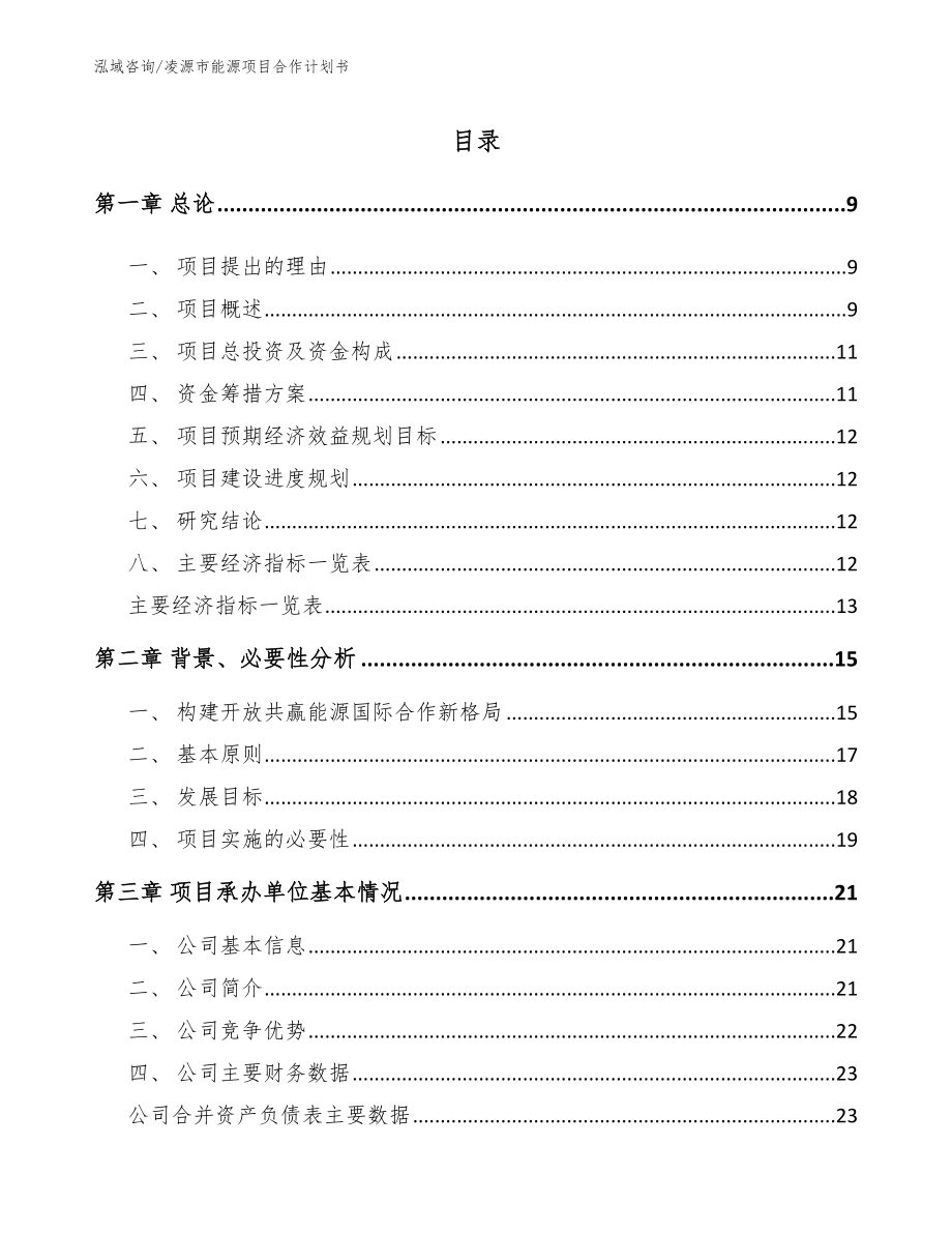 凌源市能源项目合作计划书模板_第2页