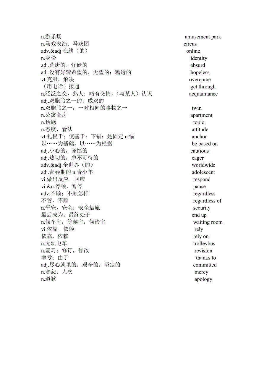 牛津英语模块5单词表.doc_第2页