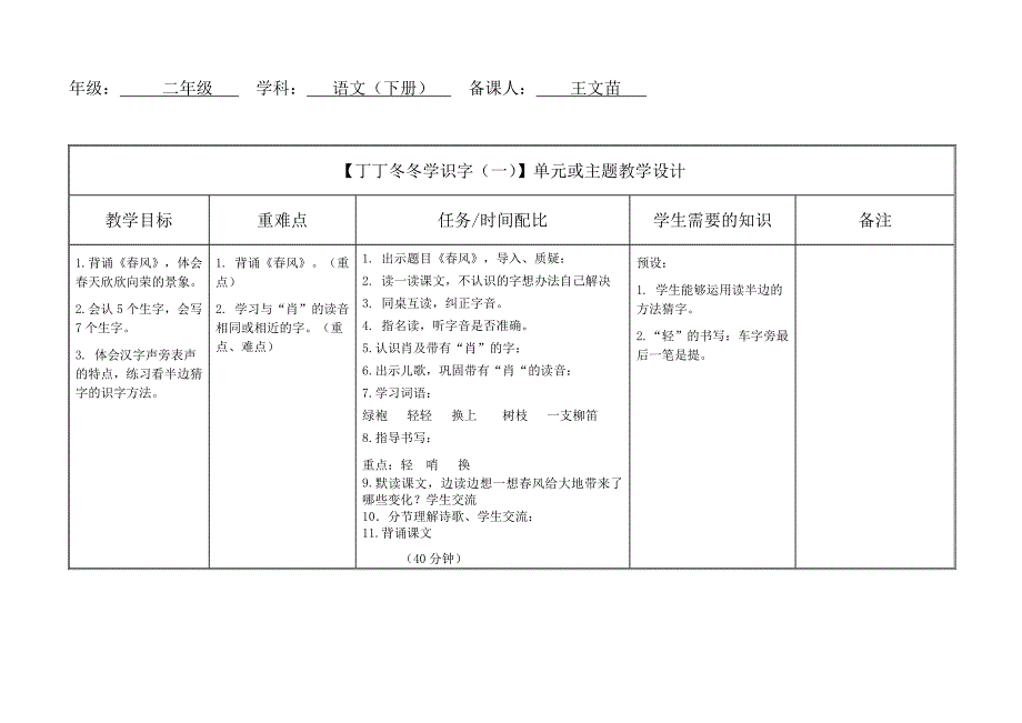 二年级下册第三单元主题单元：丁丁冬冬学识字(一)_第1页