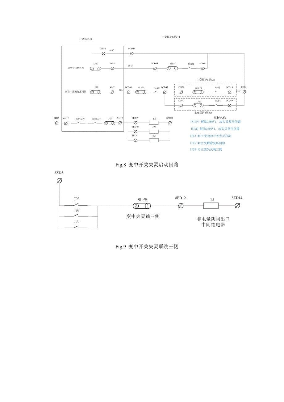 断路器失灵保护二次详解 500kv和220kv断路器失灵保护二次回路实例_第5页