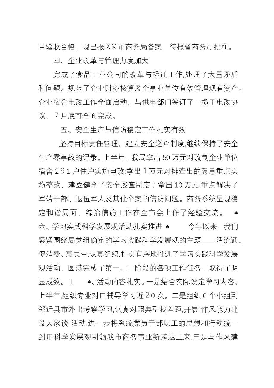 商务局上半年流通消费工作总结.docx_第5页