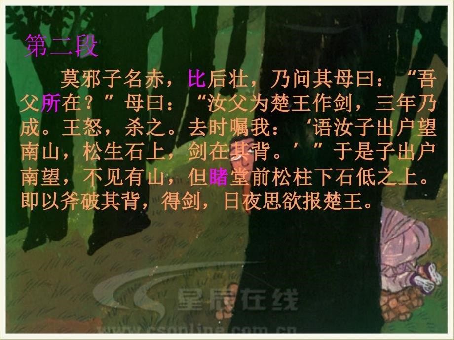 语文版八年级上干将莫邪ppt课件2_第5页