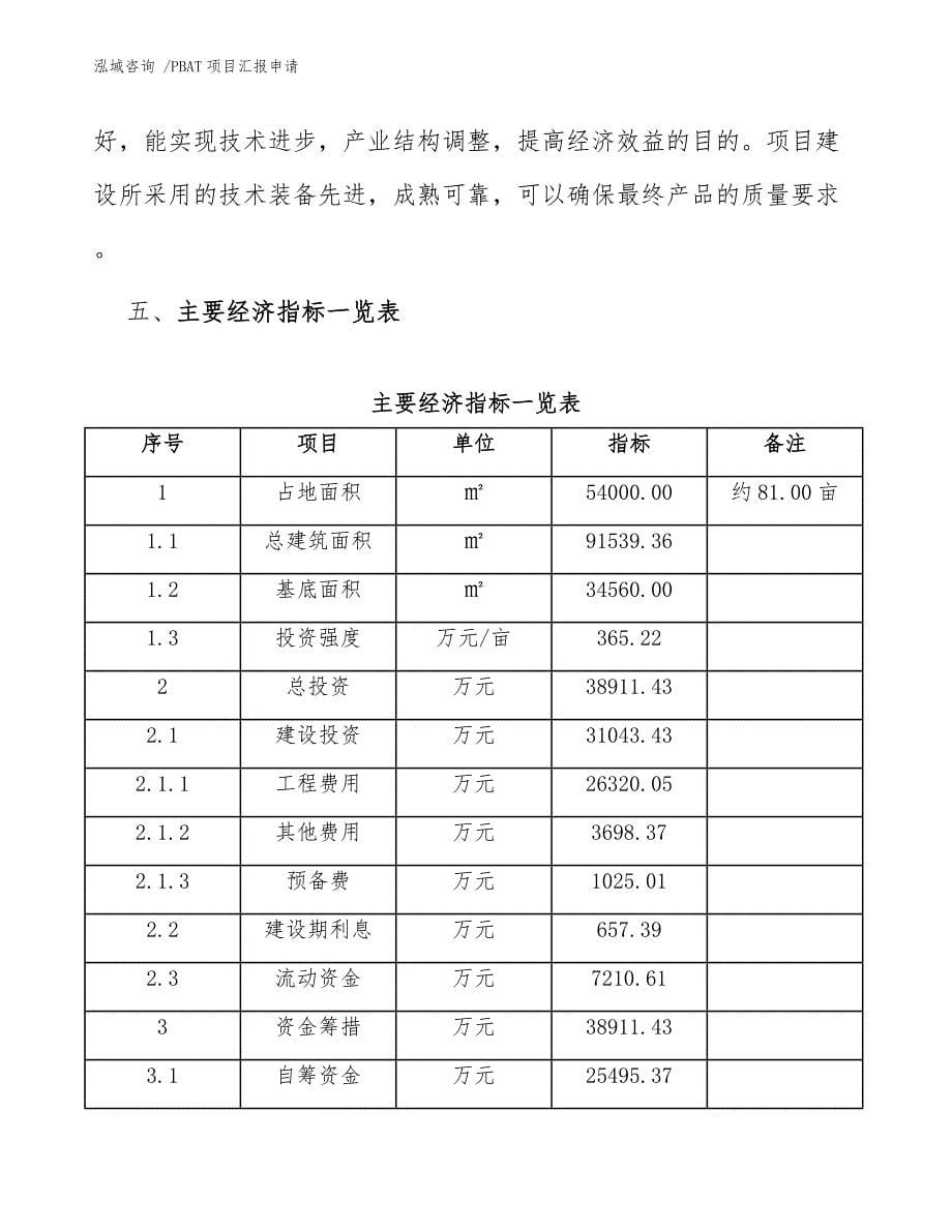 PBAT项目汇报申请-范文模板_第5页