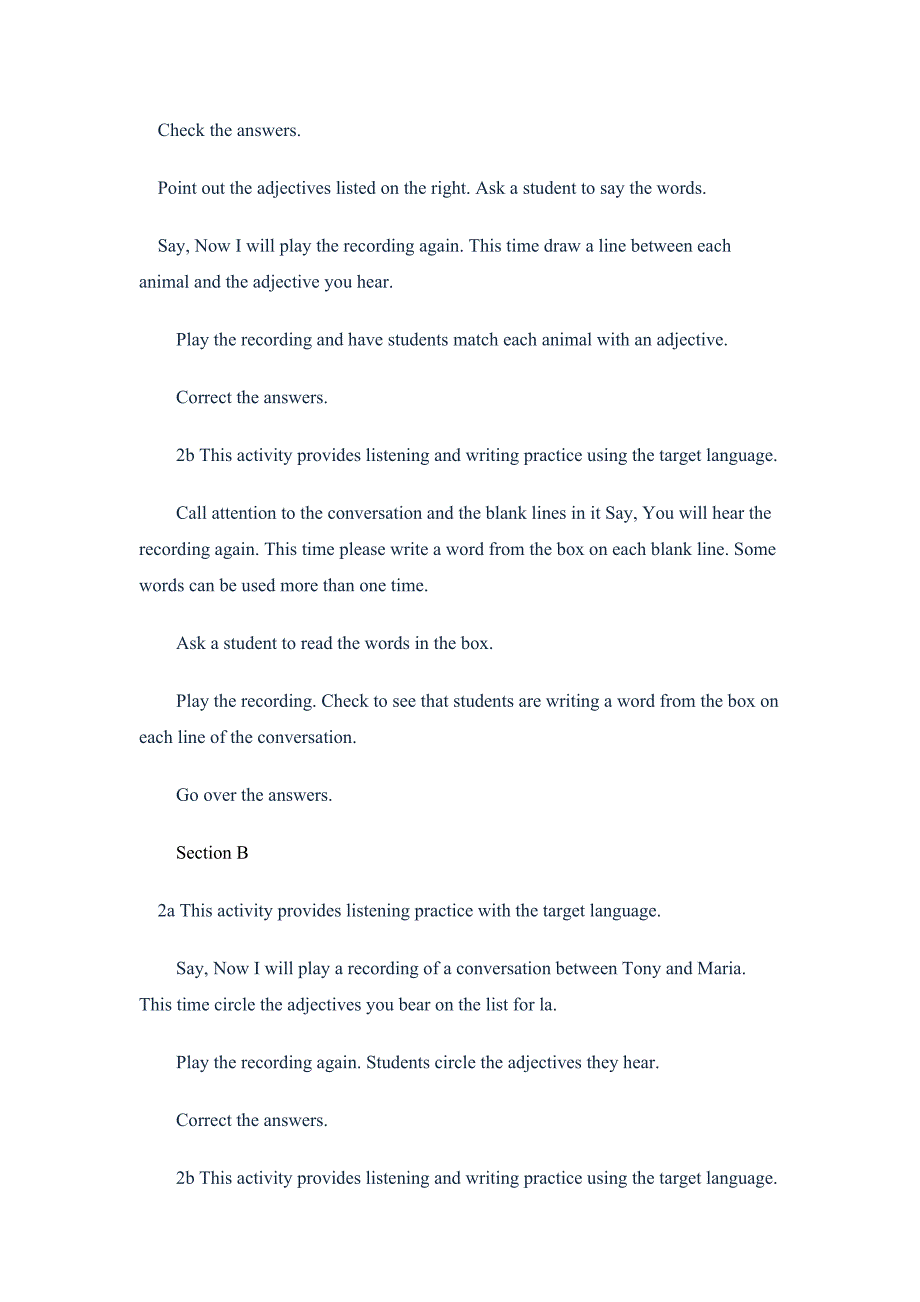 1.优质教案七年级英语下册第三单元Unit3Whydoyoulikekoalas教案_第2页