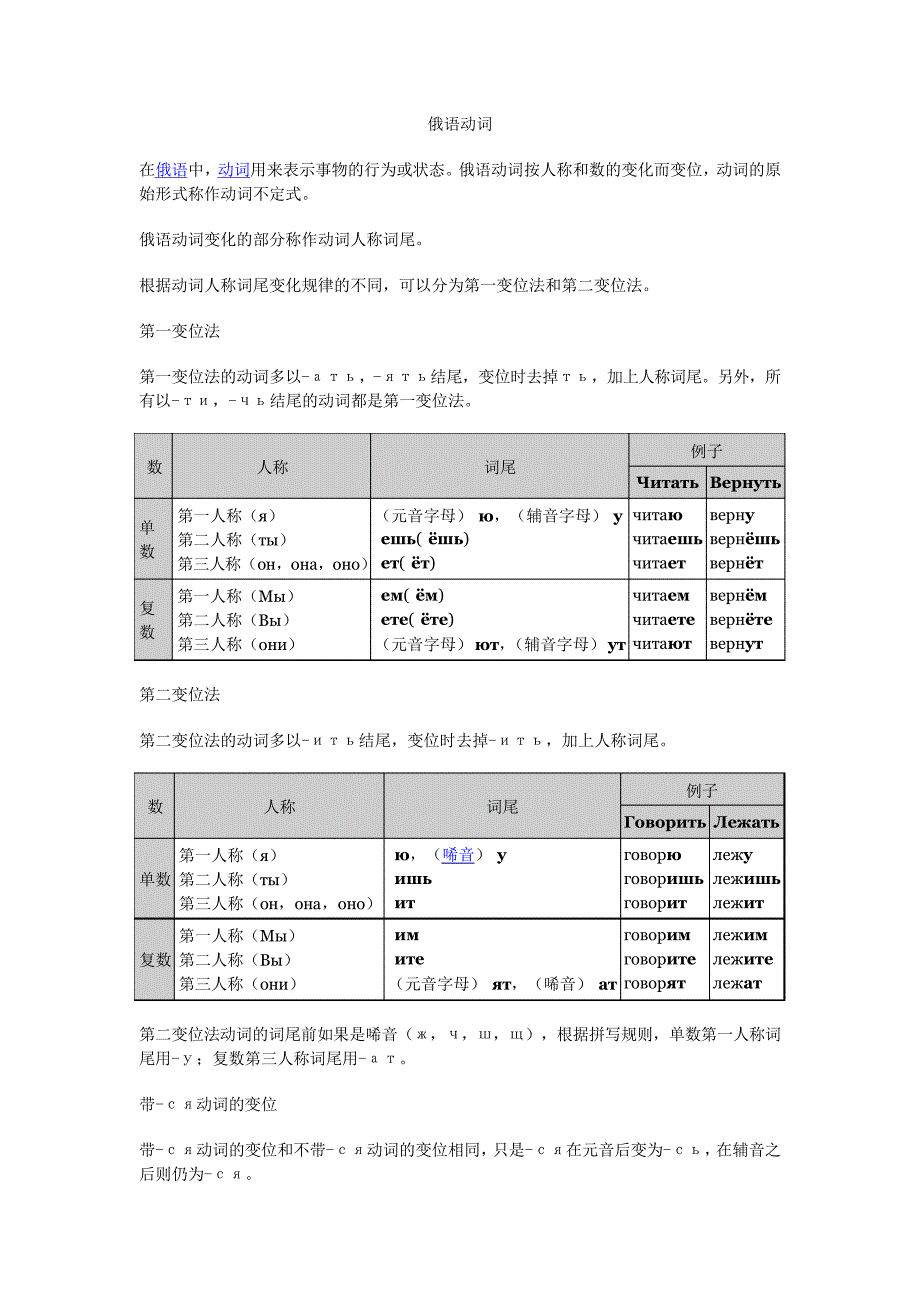 俄语动词变位34814_第1页