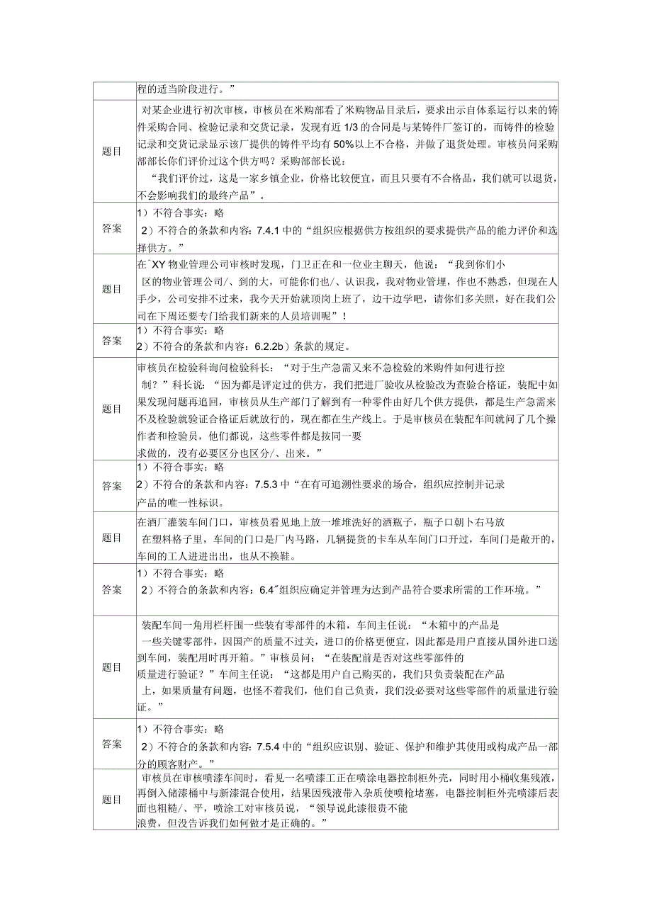 QMS案例分析及阐述题总结_第3页