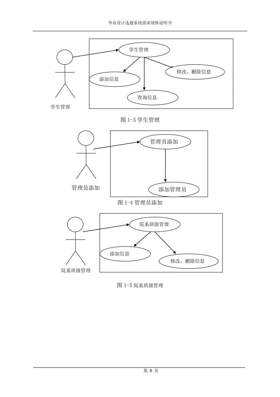 毕业设计选题系统需求规格说明书_第5页