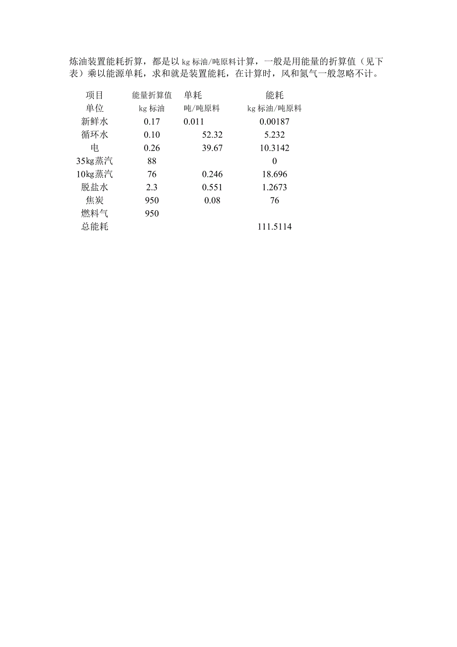 装置能耗计算_第1页