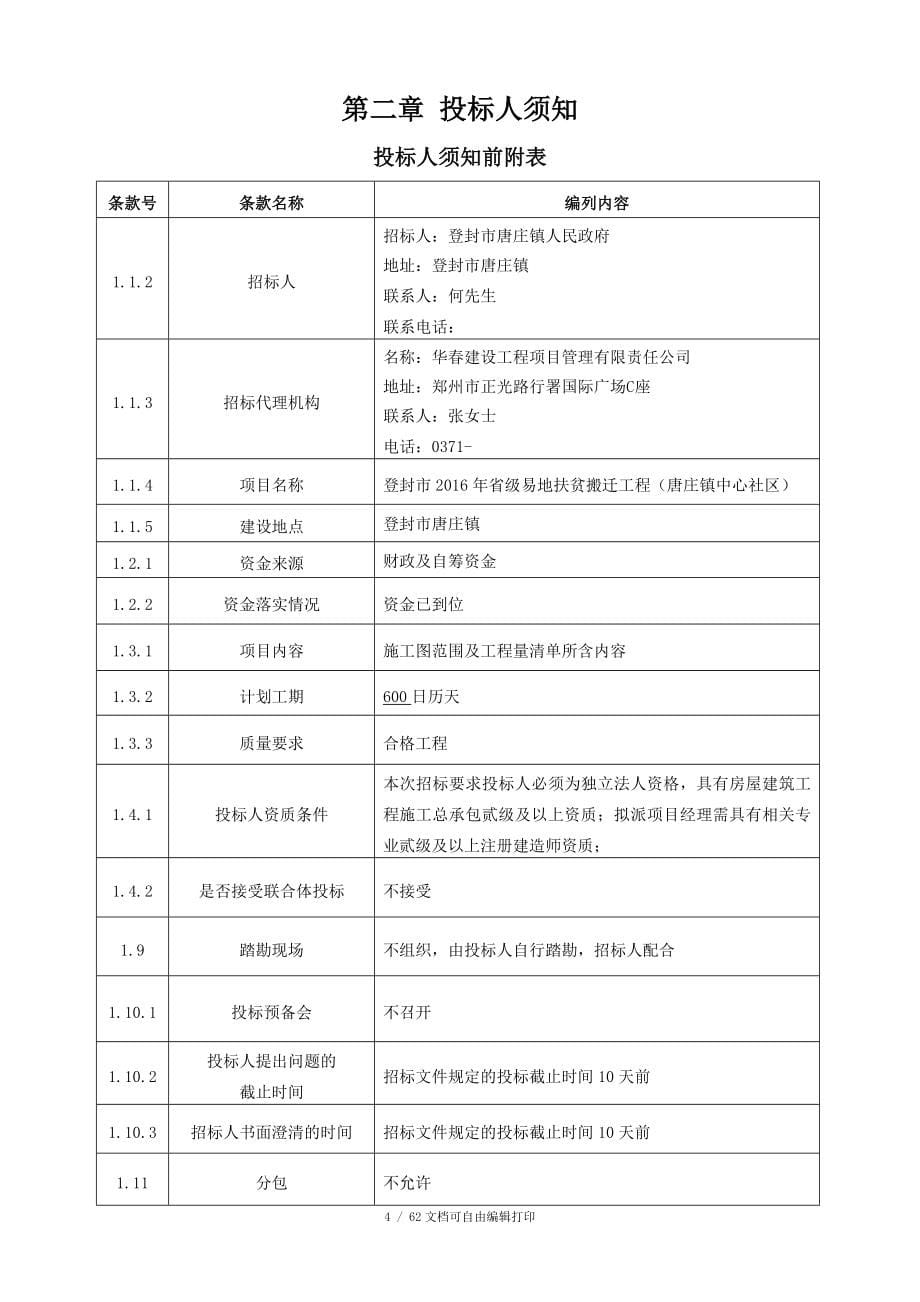 登封市省级易地扶贫搬迁工程唐庄镇中心社区_第5页