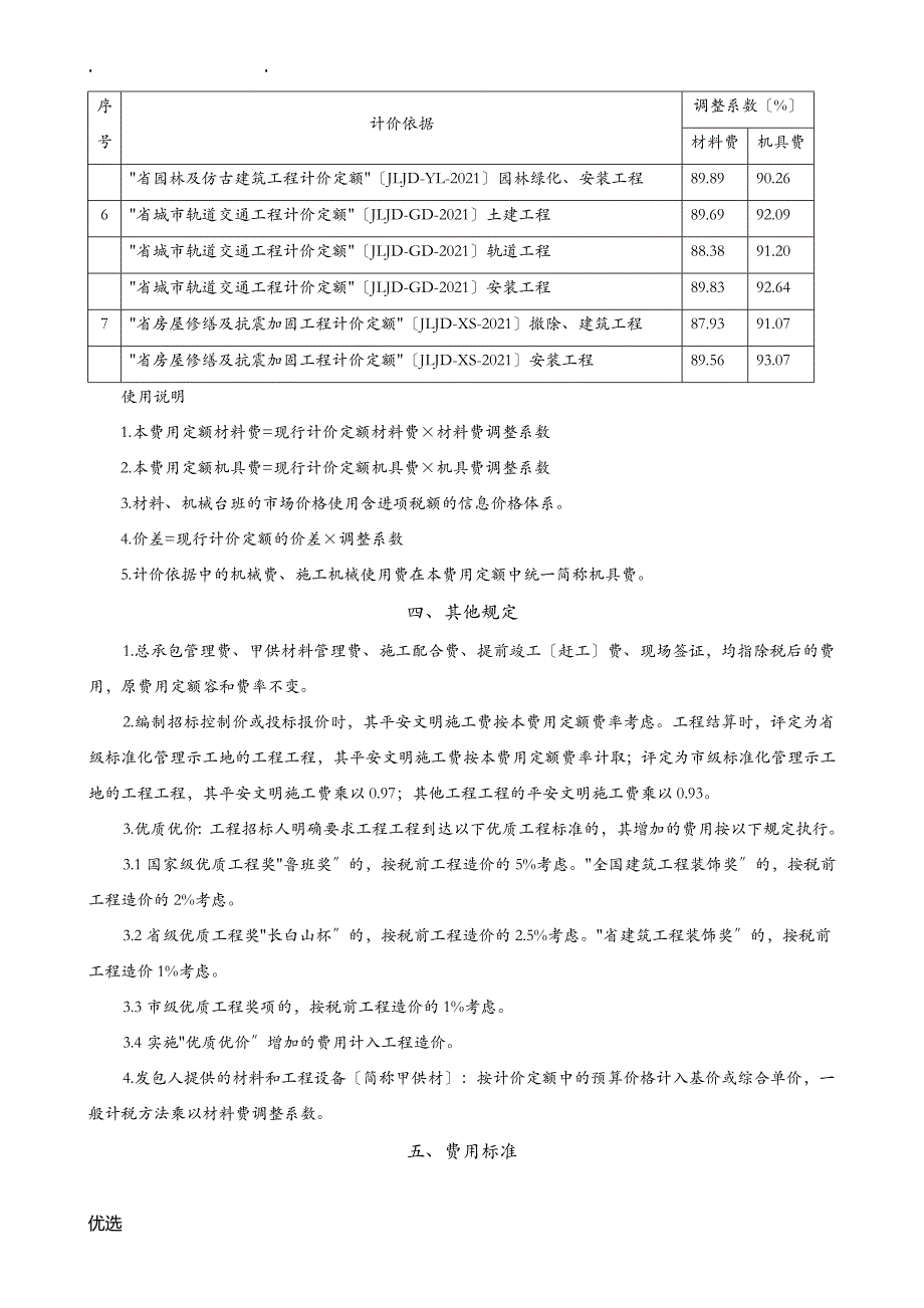 建筑业营改增吉林省建设工程费用定额_第2页