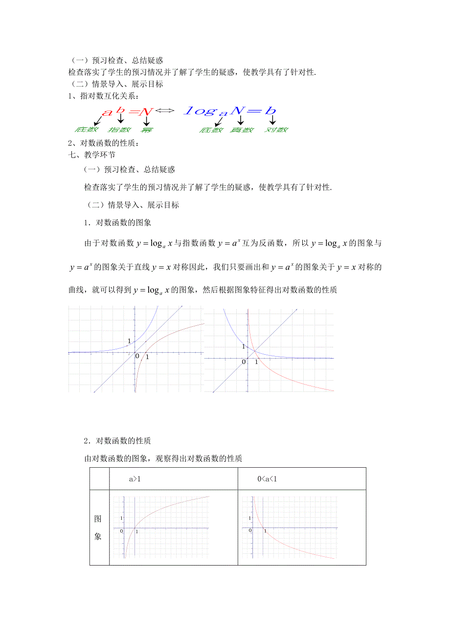 新人教A版必修一2.2.3对数函数的性质与应用教案设计_第2页