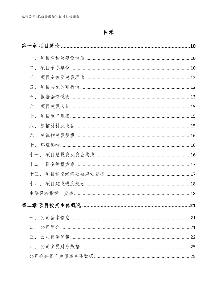 肥西县船舶项目可行性报告【范文】_第2页