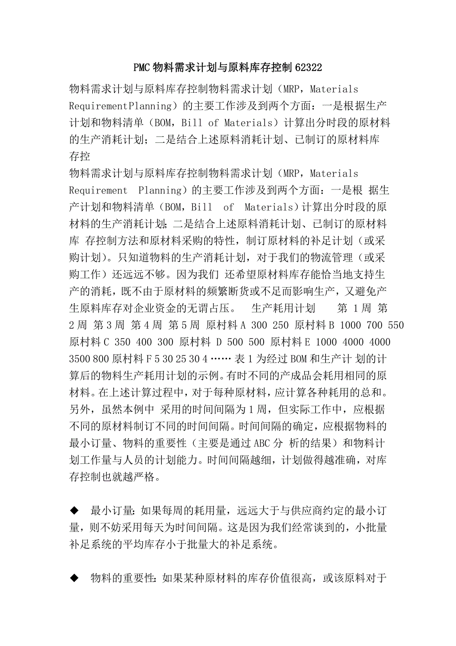 PMC物料需求计划与原料库存控制62322.doc_第1页