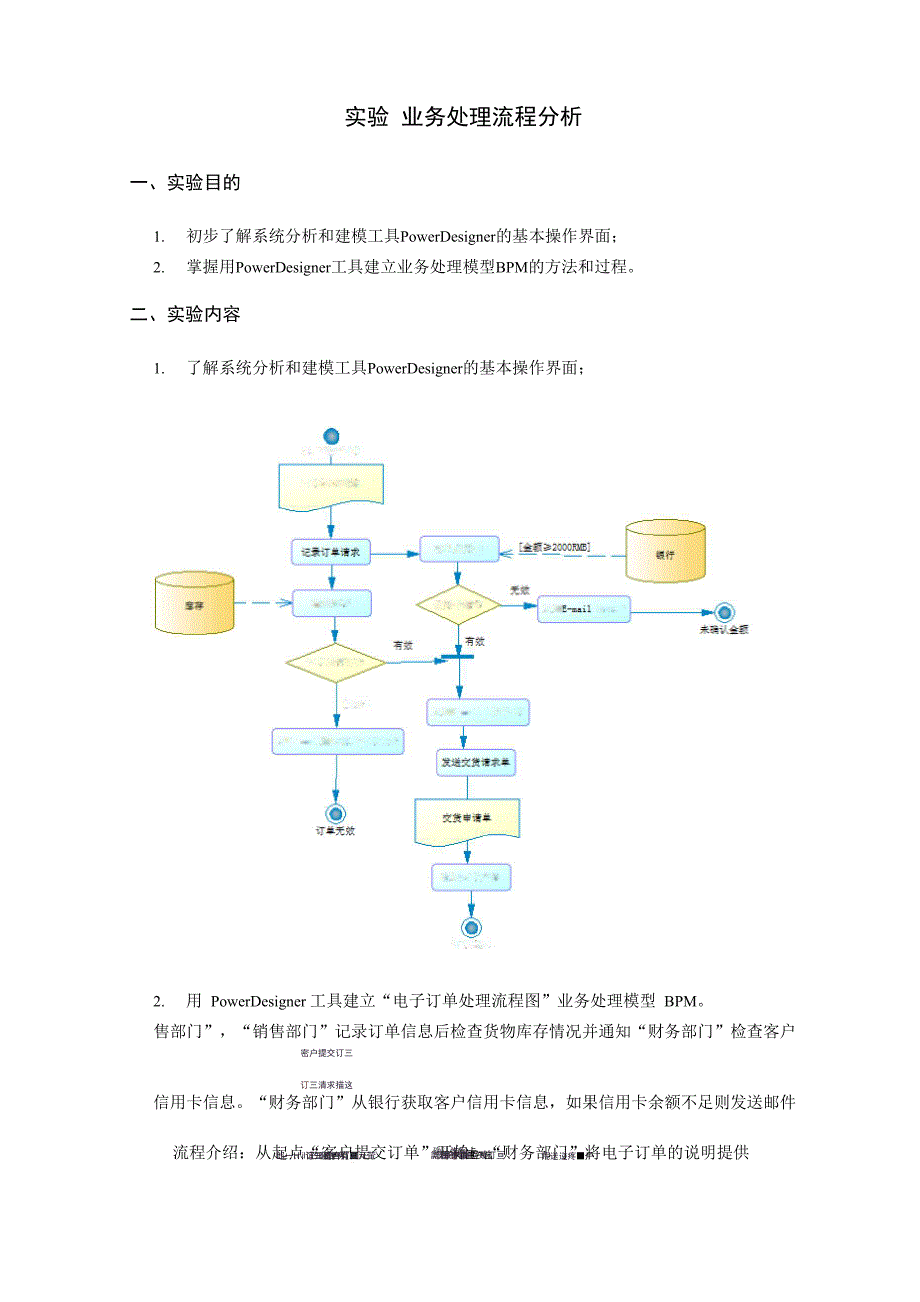 实验 业务流程分析_第1页