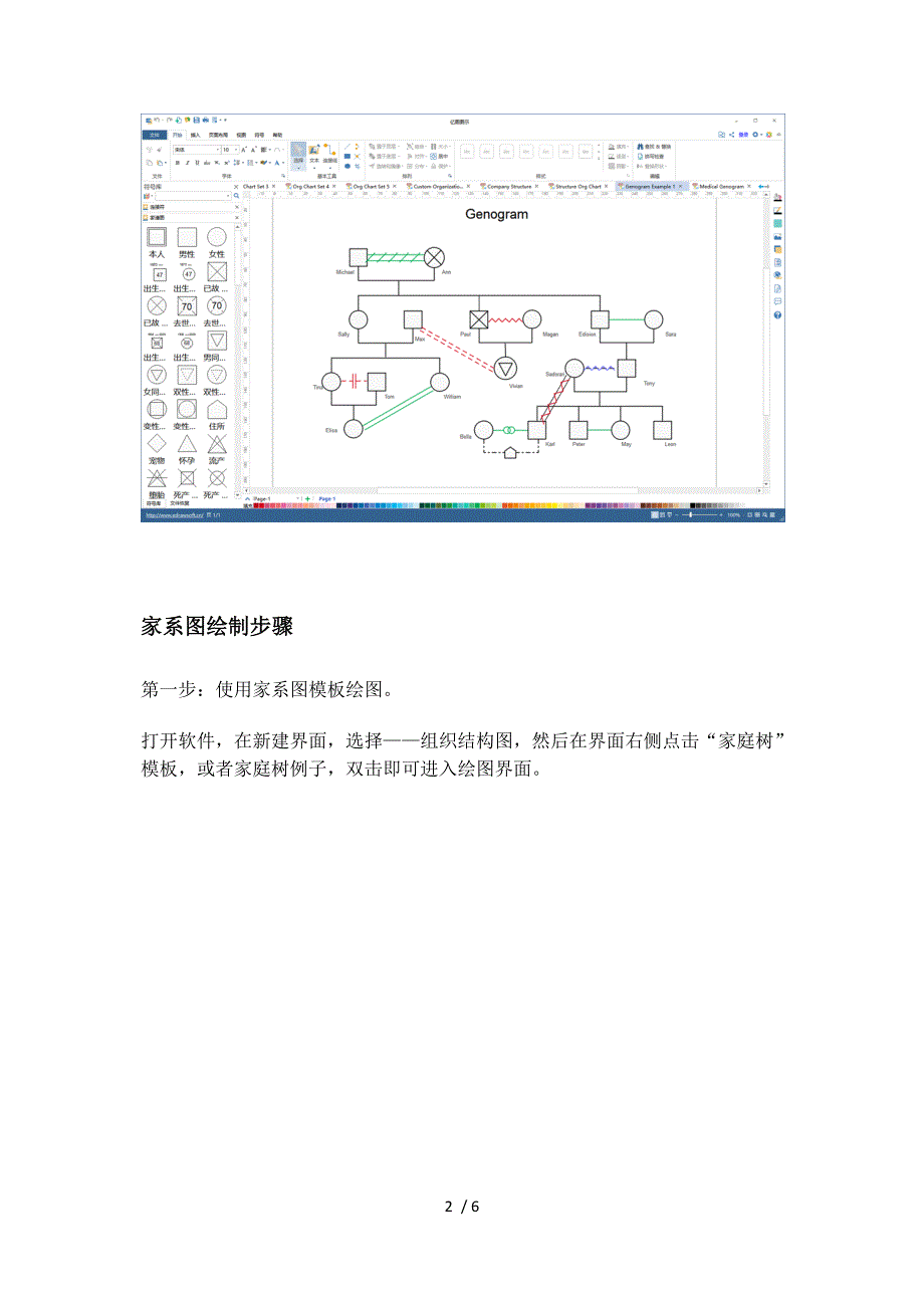 家系图的绘制例子供参考_第2页