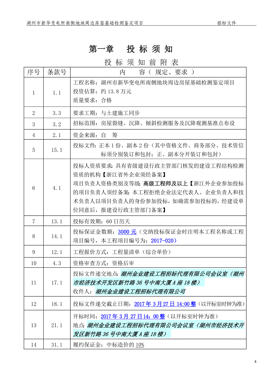 湖州市新华变电所南侧地块周边房屋基础检测鉴定项目_第4页