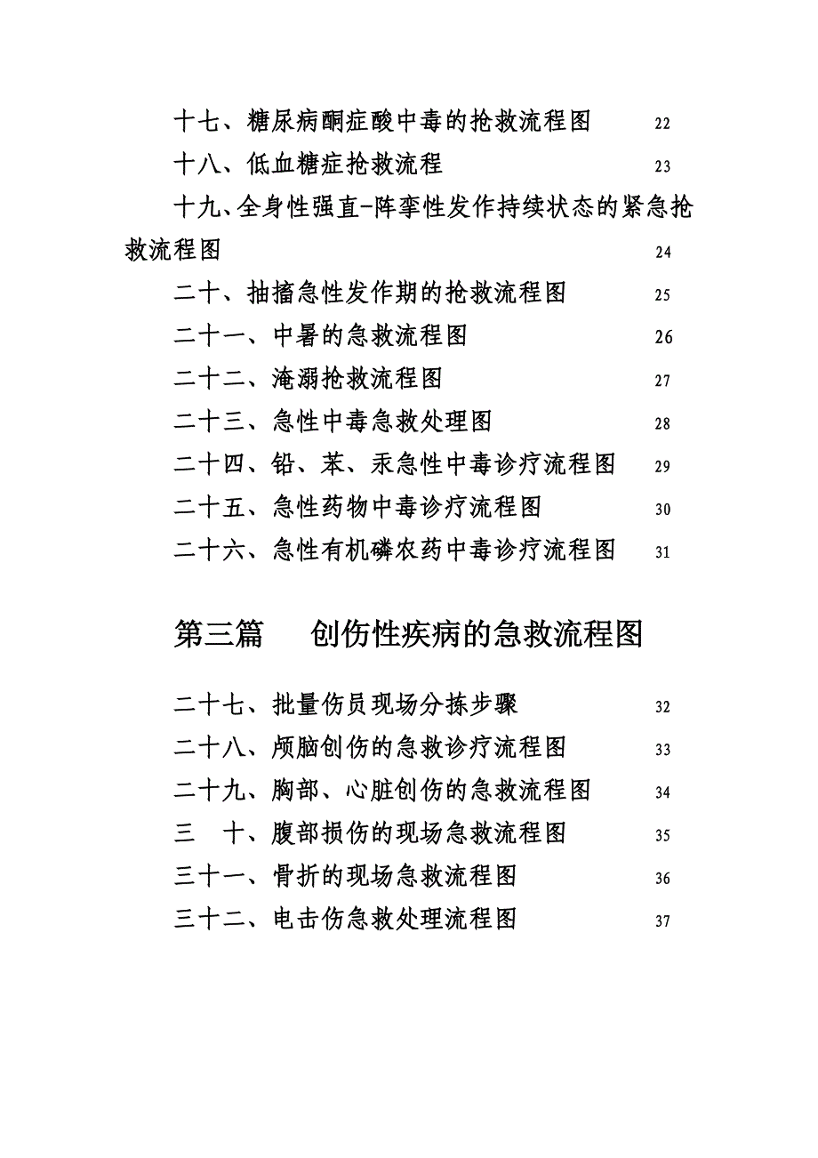 常见急危重病人抢救流程图_第4页