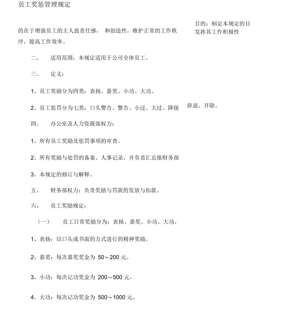 员工奖惩管理规定_第1页