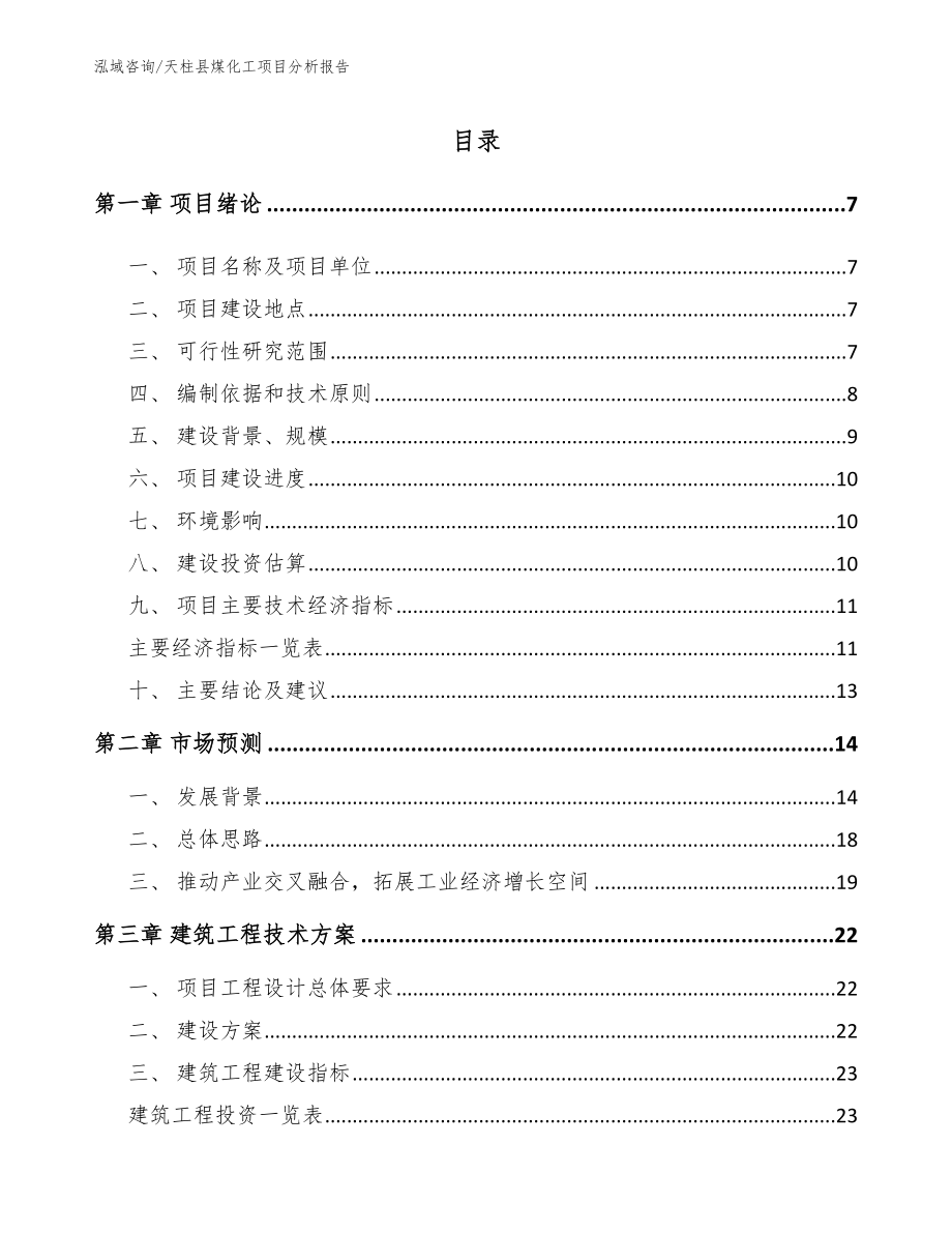 天柱县煤化工项目分析报告（范文模板）_第2页