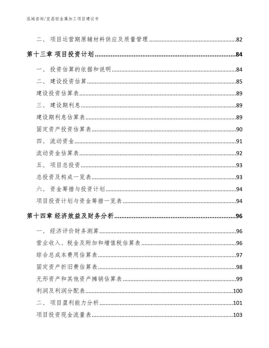 宜昌钽金属加工项目建议书（模板范文）_第5页