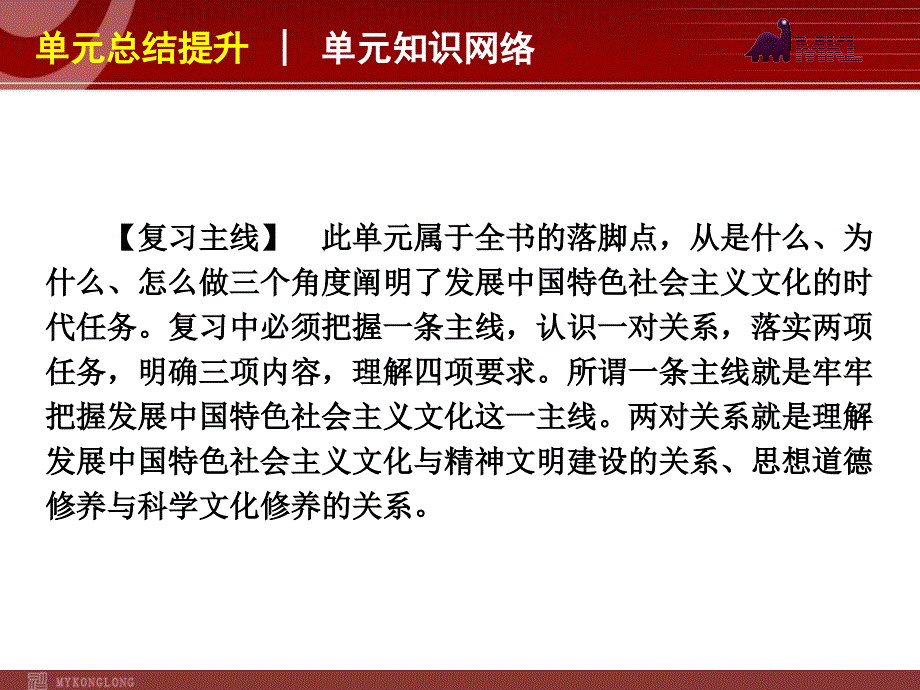 2013届高三政治（人教版）一轮复习课件：第12单元 发展中国特色社会主义文化_第3页