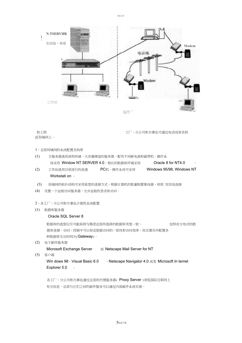 XX管理信息系统框架方案_第3页