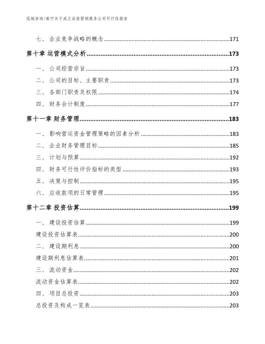 南宁关于成立品效营销服务公司可行性报告_范文参考_第5页