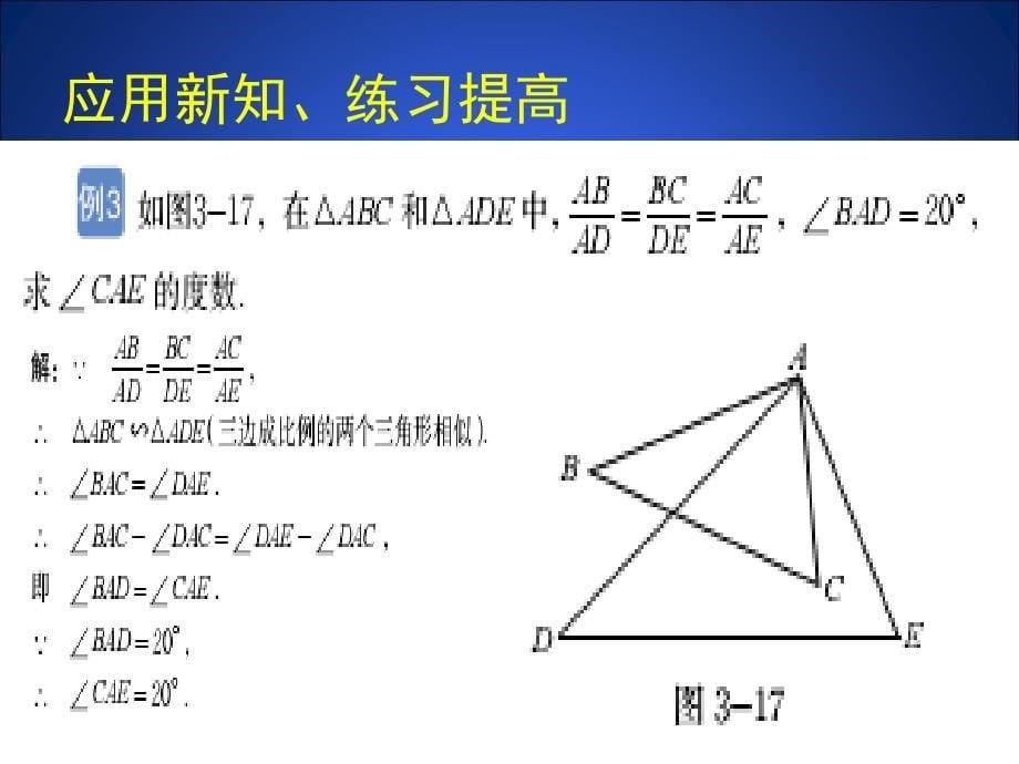 44探索三角形相似的条件（三）_第5页