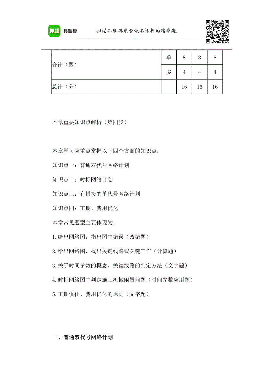 二级建造师施工管理双代号、单代号网络图详解_第4页