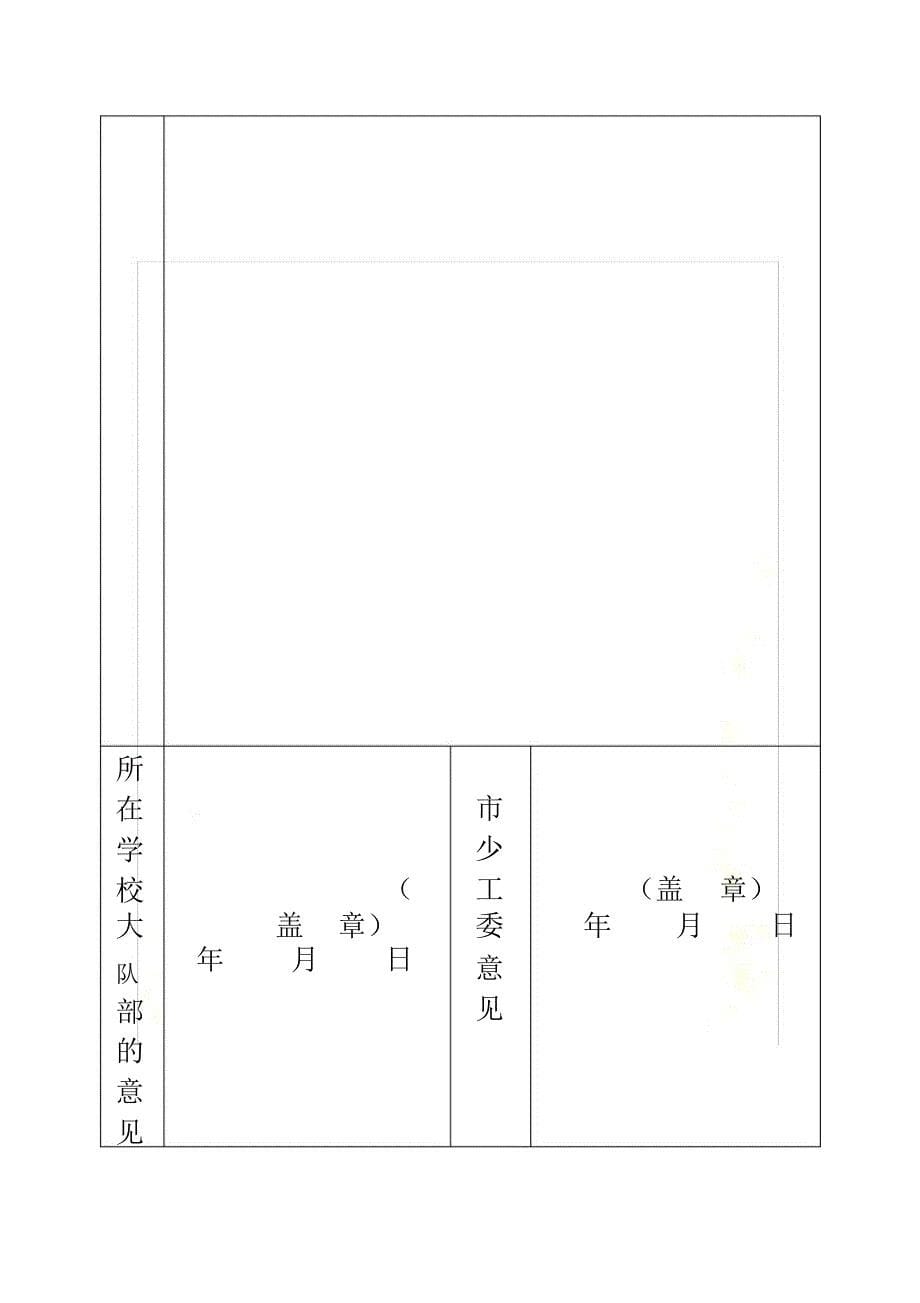 优秀小学生事迹及老师同伴评价评语江苏好少年申报表优秀少先队员申报表_第5页