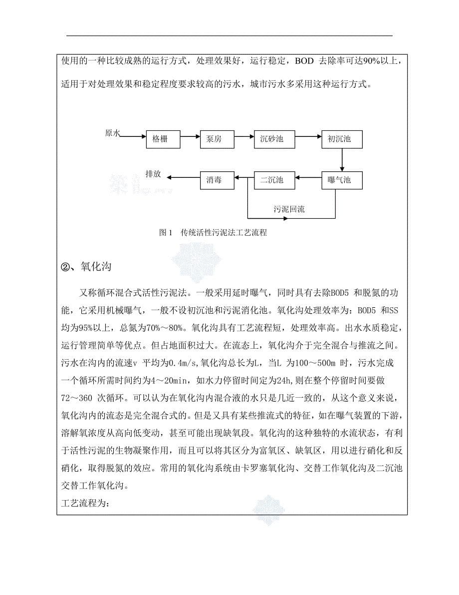 某污水处理工程毕业设计开题报告_第5页