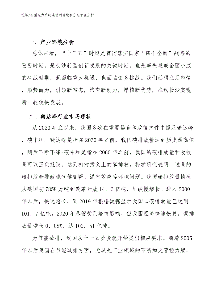 新型电力系统建设项目股利分配管理分析（参考）_第2页