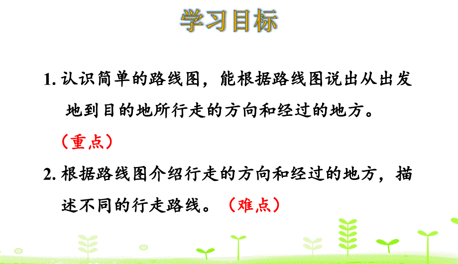 三年级下册数学简单的路线图人教版课件_第2页