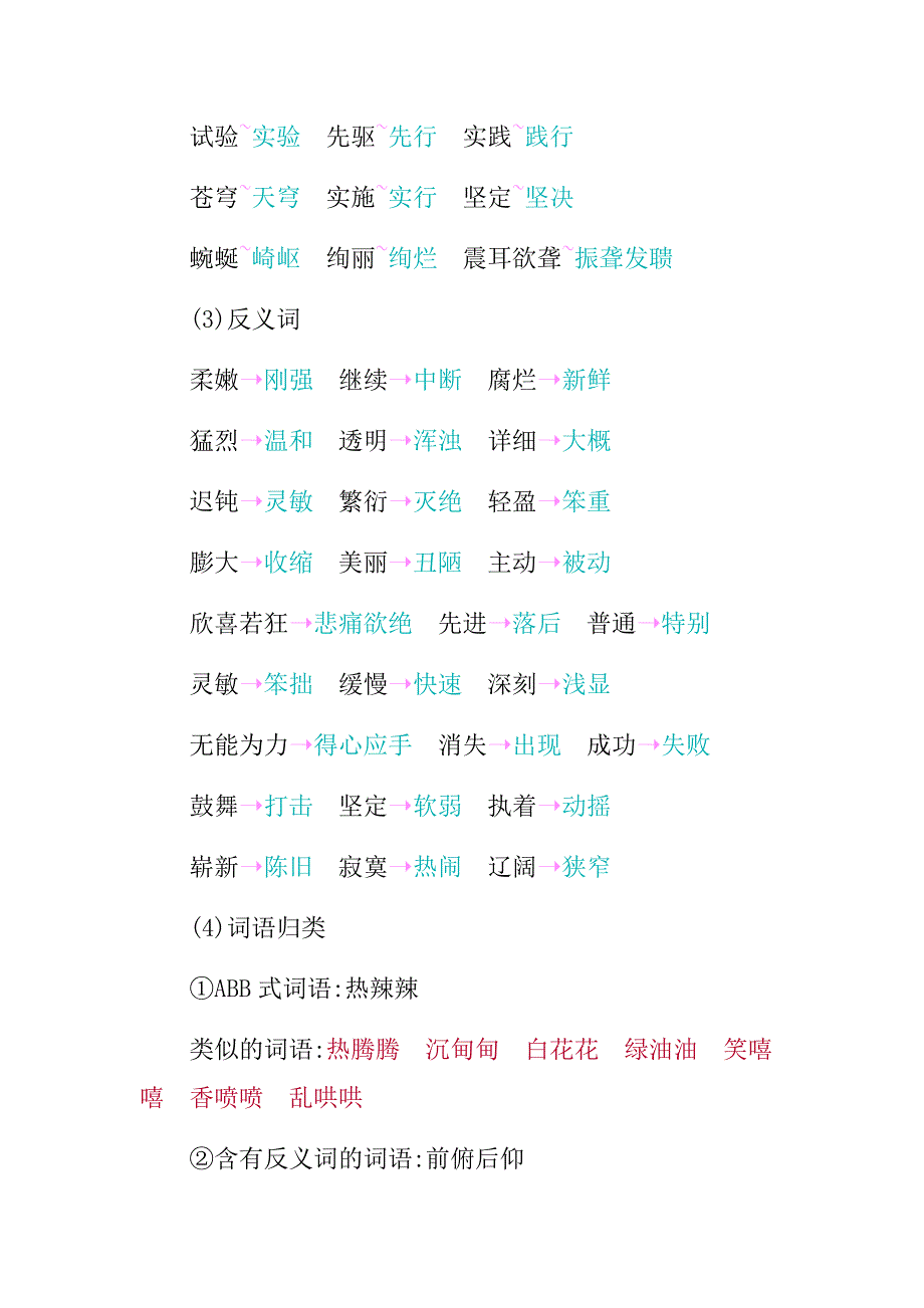 部编版四年级语文下册第二单元知识点汇总_第3页