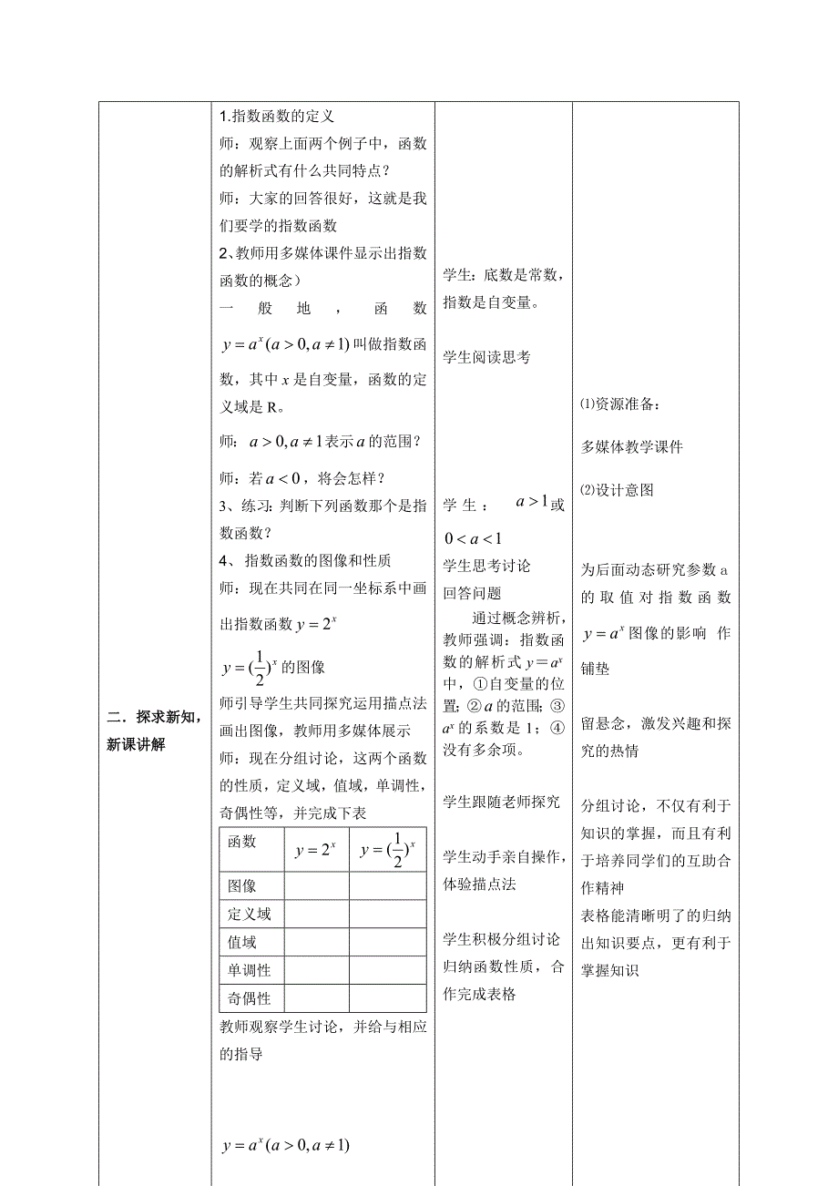 指数函数及其性质教学设计公开课.doc_第4页