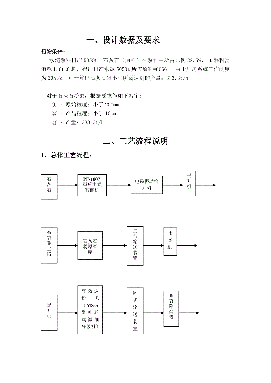 石灰石粉磨系统工艺流程设计.doc_第2页