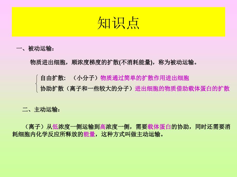 细胞的物质输入和输出物质跨膜运输的方式.ppt_第3页