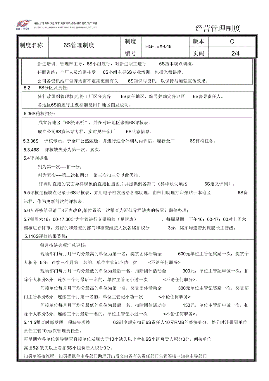 【制度】纺织品有限公司6S管理制度.doc_第2页