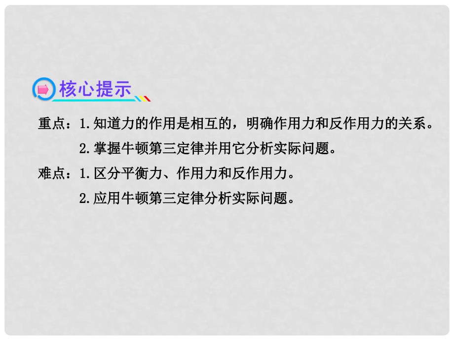 广西宾阳中学高三物理阶段复习 4.5牛顿第三定律课件_第3页